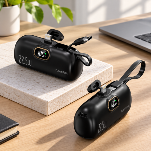PowerGo™ – Mini Power Bank cu Încărcare Rapidă